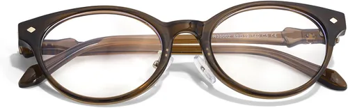 Miniatura 10 de IGnaef Gafas de bloqueo de luz azul para mujer, marco ovalado, gafas de luz azul para juegos, computadora, pantalla BL6216 C04 verdoso