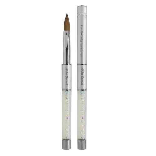 Miniatura 13 de Mia Secret PREMIER - Pinceles de uñas 100% Kolinsky, fabricados en Estados Unidos, Prenium, pinceles para arte de uñas (rosa, 4 o (3D))