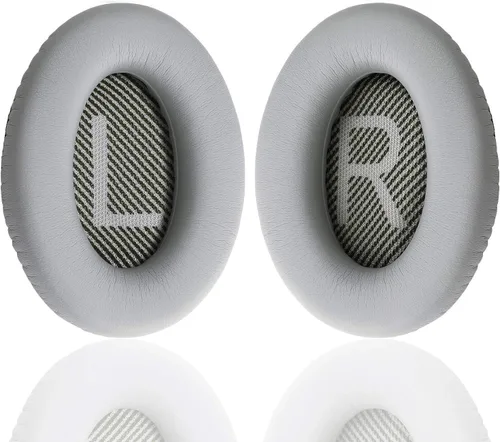 Almohadillas para auriculares Bose QC25/QC35 II/QC35/QC15/AE2 AE2i AE2w almohadillas de repuesto para Bose Quietcomfort 35/Quiet Comfort Plateado