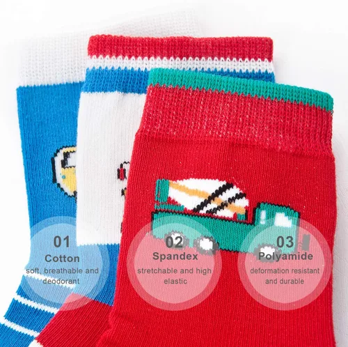 Miniatura 4 de Calcetines de vestir de algodón suave para niños y niños