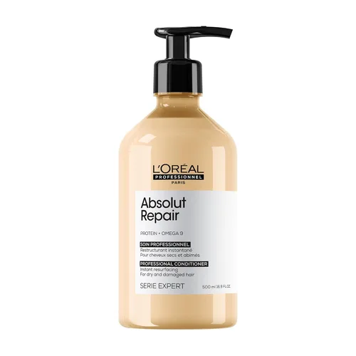 L'Oréal Professionnel Paris Absolut Repair Conditioner - Tratamiento nutritivo de proteínas para cabello seco y dañado, repara daños y proporciona