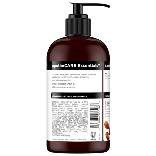 Miniatura 2 de ApotheCARE Essentials The Replenisher Champú Hidratante, Vainilla, Aceite de Argán, Almendra Dulce, 12 oz