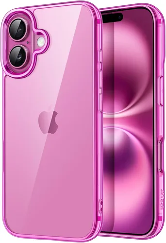 Miniatura 25 de JETech - Funda para iPhone 16e de 15,5 cm 2025, cubierta a prueba de golpes sin amarillamiento, parte trasera transparente antiarañazos