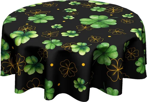 Miniatura 60 de Fall Tablecloth Round 60 Inch Autumn Thanksgiving Table Cloths Circle Pumpkin Buffalo Plaids Table Cloth Rustic Farmhouse Tablecloth for Holiday