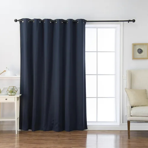 Miniatura 26 de Best Home Fashion Cortina térmica opaca con parte superior con ojales anchos Azul