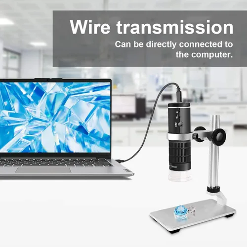 Miniatura 2 de Microscopio digital WiFi para iPhone, teléfono Android, Mac, Windows, HD 1080P/720P, grabación de video 50-1000X, microscopio portátil inalámbrico