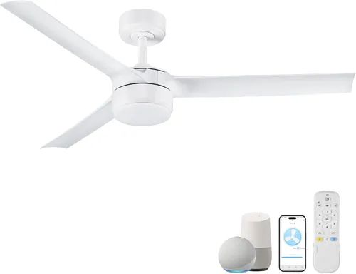 Miniatura 12 de cumilo Ventiladores de techo inteligentes de 52 pulgadas con luz y control remoto, luces LED regulables, motor de CC silencioso, control a través