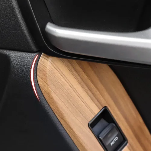 Miniatura 4 de Manija de puerta con textura de madera para Toyota Land Cruiser Prado 150 Panel de elevación de ventana Lc150 2010-2022 Accesorios de actualización