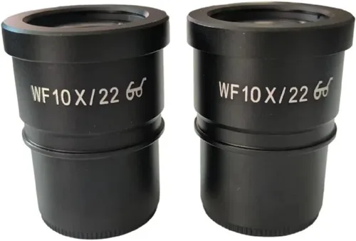 Miniatura 2 de Kit de accesorios para microscopio 2 unids ocular de microscopio estéreo 10X de campo ancho 1.181 in lente de montaje óptico para microscopio