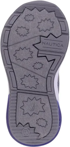 Miniatura 7 de Nautica Tenis deportivos para correr con luz intermitente para niños y niñas, modernos y divertidos para niños y niñas, disponibles en tallas