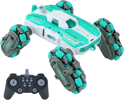 Miniatura 11 de NEXBOX Enfriador de 8 ruedas controlado a mano juguetes de coche RC de acrobacias, coches de control remoto con detección de gestos para niños de 6
