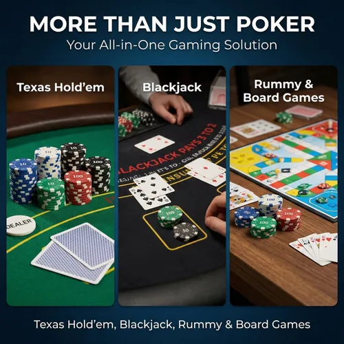 Miniatura 5 de HEITOK Juego de fichas de póquer numeradas de 500 piezas – Fichas de póquer pesadas de grado casino de 0.41 oz con estuche de aluminio, 2 cubiertas