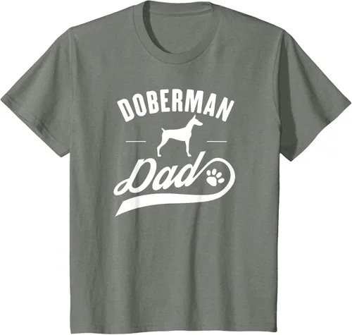 Miniatura 85 de Doberman Dad - Camiseta para amante del dueño del perro, Negro, S