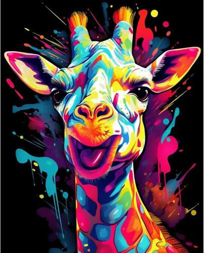 Miniatura 32 de Tucocoo Kits de pintura de búho de graffiti por números con pinceles y pigmento acrílico sobre lienzo para adultos, imagen de estilo colorido