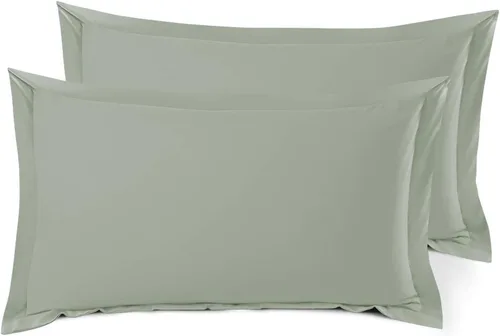 Miniatura 53 de Nestl Juego de 2 fundas tipo sham de almohada suaves - Fundas de almohada de microfibra de doble cepillado - Fundas de almohada de cama premium