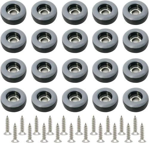 Miniatura 8 de Deslizadores para muebles de 1.5 pulgadas, resistentes deslizadores para muebles, deslizadores de patas redondas reutilizables con tornillos