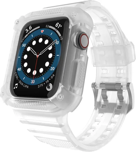 Miniatura 14 de Compatible con Apple Watch Band de 1.614 pulgadas, 1.575 pulgadas, 1.496 pulgadas, carcasa protectora resistente para hombres, con correa deportiva