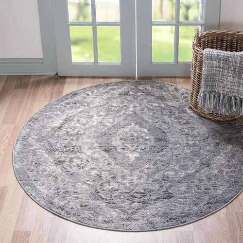 Miniatura 11 de Unique Loom Portland Collection Astoria - Alfombra cuadrada de 5 pies y 3 pulgadas, color beige y gris Beige/Gris