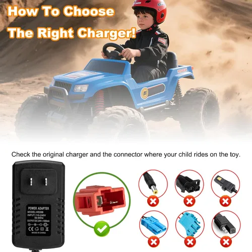 Miniatura 5 de Cargador de batería de 24 V para paseo en juguetes Cargador de batería de 24 voltios para paseo en coche juguete para ATV Mercedes Benz Truck Car
