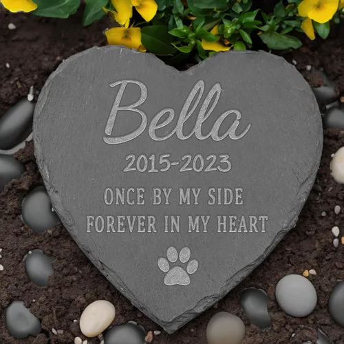 Miniatura 6 de Regalo conmemorativo de la pérdida de perro, piedra conmemorativa personalizada para mascotas, lápida de condolencias para perros por pérdida