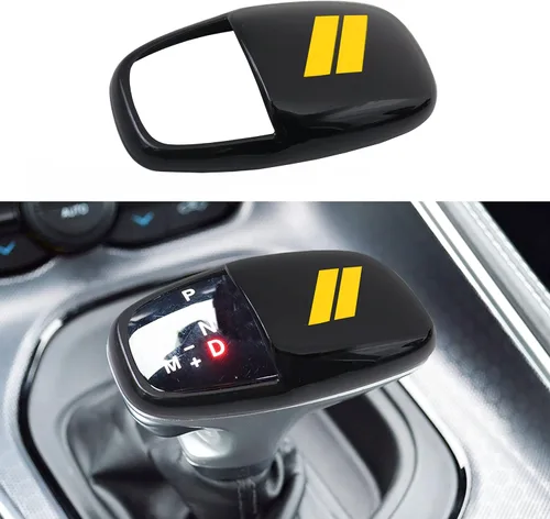 Miniatura 9 de Cubierta para cabeza de palanca de cambio para accesorios Dodge Charger 2015-2023 Challenger 2015-2024 Durango 2016-2025 2026, inserto