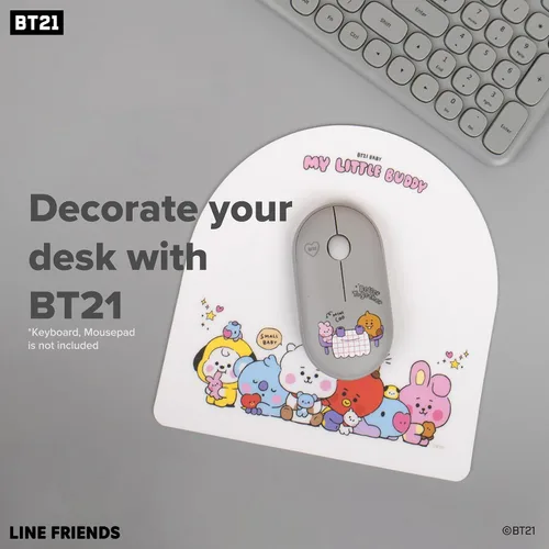 Miniatura 5 de Hamee BT21 My Little Buddy Series Mouse [Ratón de computadora inalámbrico lindo] [Ratón nano silencioso para oficina de cumpleaños] [BT21 Mouse] Koya