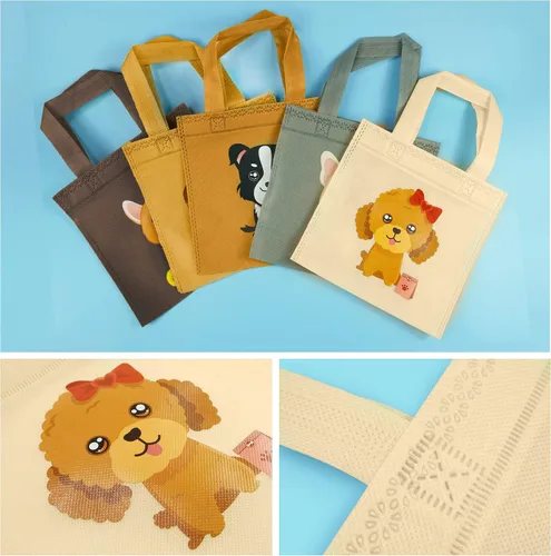 Miniatura 3 de BANBALLON 20 bolsas de golosinas para perros – Bolsas de golosinas no tejidas para cachorros para niños y baby showers, suministros para fiestas