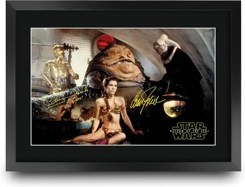 Miniatura 22 de HWC Trading Star Wars Episodio 1 La Amenaza Fantasma Regalos Presentación Impresa Autografiada Montaje para Fans de Recuerdos de Películas - 16" x