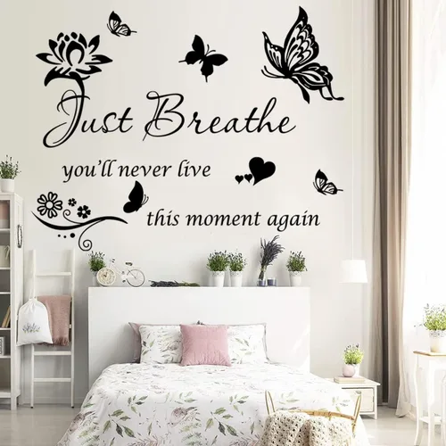Miniatura 6 de Pegatina de pared con citas positivas inspiradoras, arte inspirador para mujeres y niñas, dormitorio, sala de estar, regalos de aliento