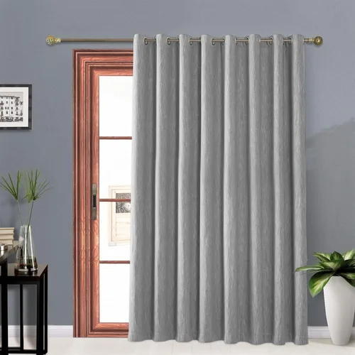Miniatura 17 de Melodieux Elegantes cortinas opacas de algodón para oscurecer la habitación, para sala de estar, dormitorio, con aislamiento térmico, paneles