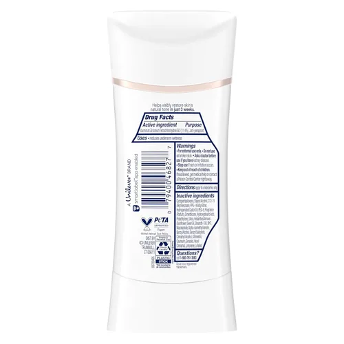 Miniatura 2 de Dove Even Tone - Desodorante antitranspirante en barra con flor de durazno y leche de arroz, 3 unidades, 2.6 onzas