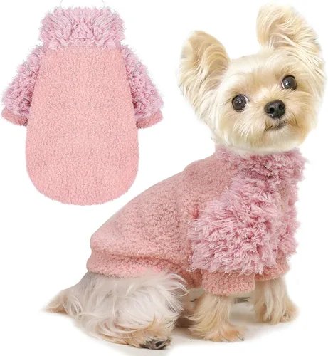 Sudadera Chihuahua para Perros Ropa para Perros Pequeños Suéter para Perros Niña Niño Suéteres de Forro Polar Suave para Perros Pequeños y Medianos