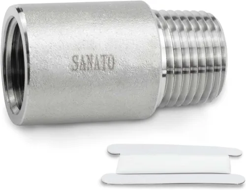 Miniatura 9 de SANATO 3 piezas SS 304 forja pezón fundido piple, 3/4 "NPT x 3/4" NPT macho roscado, 1.969 in accesorios de tubería