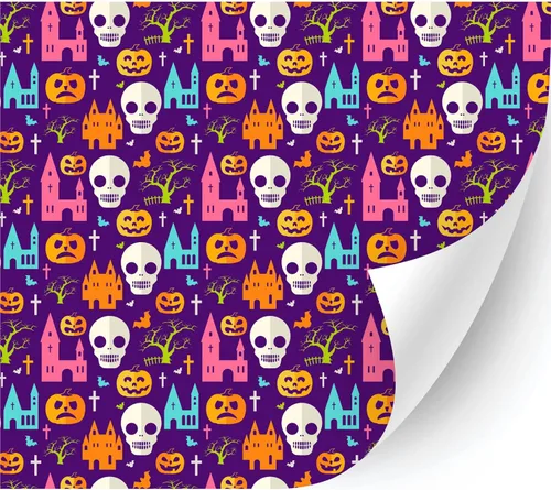 Miniatura 13 de HTV4U Puff - Vinilo de transferencia de calor con estampado de Halloween (azul Dia de Muertos, 12 x 12 pulgadas), vinilo 3D estampado para planchar