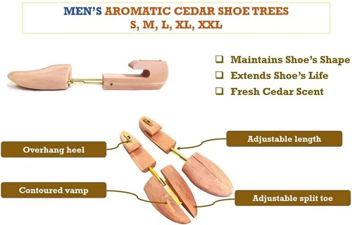Miniatura 7 de Cedar Elements Combination Cedar Shoe Trees - Paquete de 2, cedar, Marrón, M