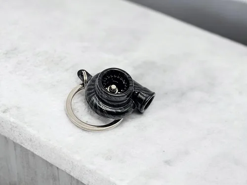 Miniatura 6 de GT/ Rotors Turbo llavero de metal giratorio turbocompresor automotriz mini pieza de coche llavero llavero