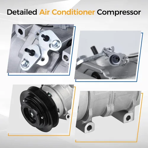 Miniatura 4 de PAROD Compresor de aire acondicionado CO27000C con embrague apto para Toyota Corolla 2003-2008, Matrix 1.8L L4 2003-2008