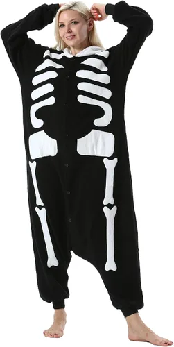 Miniatura 3 de DarkCom Pijama de una pieza de animal para mujer y hombre, disfraz de Halloween, ropa de dormir de Navidad