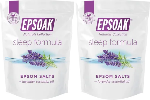Miniatura 8 de Epsoak Sal de Epsom de 2 libras USP sulfato de magnesio con aroma a lavanda, bolsa de sal de Epsom resellable, fabricada en los Estados Unidos