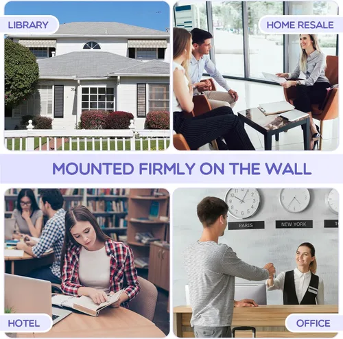 Miniatura 5 de Thyle Soporte para folletos para exteriores de 8.5 x 11 pulgadas con tapa, caja de literatura acrílica para montaje en pared, impermeable