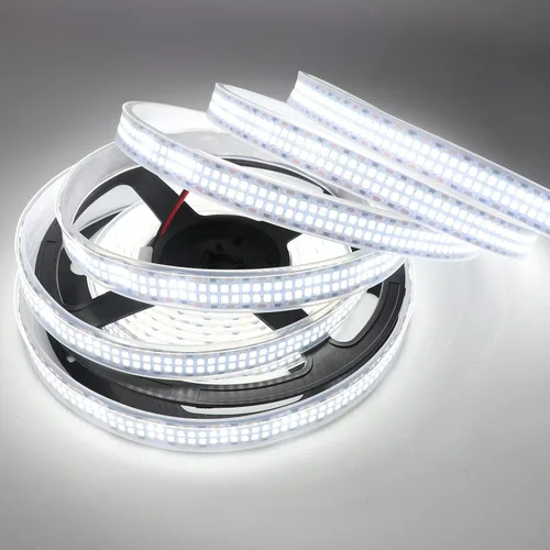Miniatura 11 de LEDENET Tiras de luces LED 2835 SMD de color blanco frío 6500K 16.4 pies 2400 LEDs, tira de cinta LED flexible de doble fila, lámpara de cinta LED