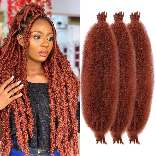 Miniatura 27 de ZRQ Cabello afro trenzado negro elástico para Butterfly Locs de 12 pulgadas, cabello trenzado de ganchillo Marley Twist preseparado, 3 paquetes
