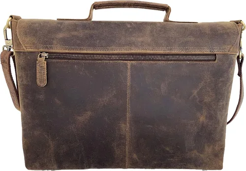 Miniatura 6 de KomalC Maletín de cuero de 18 pulgadas para computadora portátil, bolsas de mensajero para hombres y mujeres, la mejor bolsa de oficina