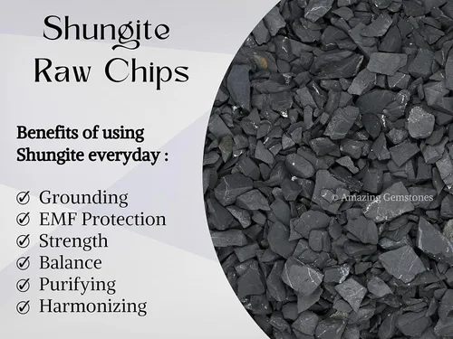 Miniatura 7 de Amazing Gemstone Piedras de shungita cruda, piedras de shungita reales para purificación de agua, piedra shungite original de 0.157 a 0.394 pulgadas