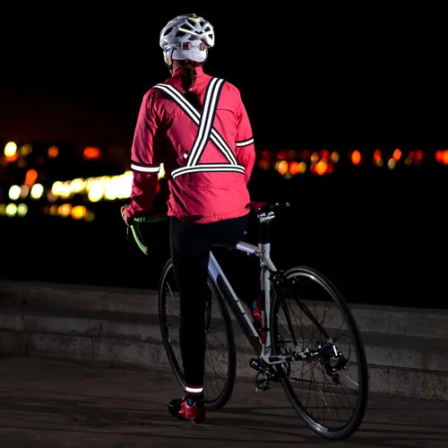 Miniatura 2 de M METERXITY Chaleco reflectante: tira ajustable, equipo de seguridad reflectante de alta visibilidad para correr, para ciclismo, correr Amarillo