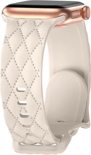 Miniatura 25 de Correa de silicona para Apple Watch para mujer de 1.575 in 1.496 in 1.614 in 1.732 in 1.811 in 1.772 in 1.654 in, correa deportiva de repuesto