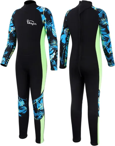 Traje de neopreno para niños de 0.098 pulgadas (0.098 in), traje de cuerpo completo para niños y niñas, natación en agua fría, esnórquel, buceo, surf