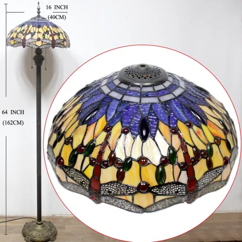Miniatura 4 de WERFACTORY Tiffany Lamp Series - Pantalla decorativa para sala de estar y dormitorio