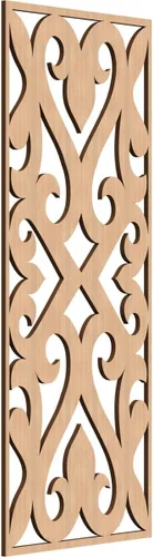 Miniatura 173 de Keene Paneles de pared decorativos de madera con calado, 9 3/8 pulgadas de ancho x 24 3/8 pulgadas de alto x 1/4 de alto, roble rojo rojo (Red Oak)