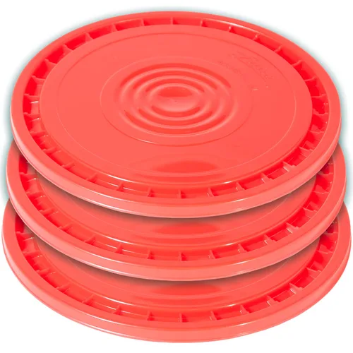 Miniatura 8 de Meranti Tapa de cubo reutilizable de 3.5, 5, 6 y 7 galones, grado alimenticio, color negro, paquete de 1